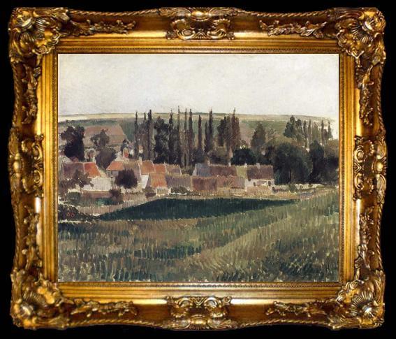 framed  Camille Pissarro Landscape at Osny, ta009-2